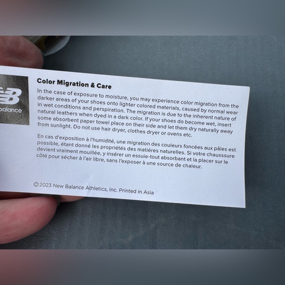 New Balance Black and Cream Sneakers with Leopard Accent - Picture 8 of 8